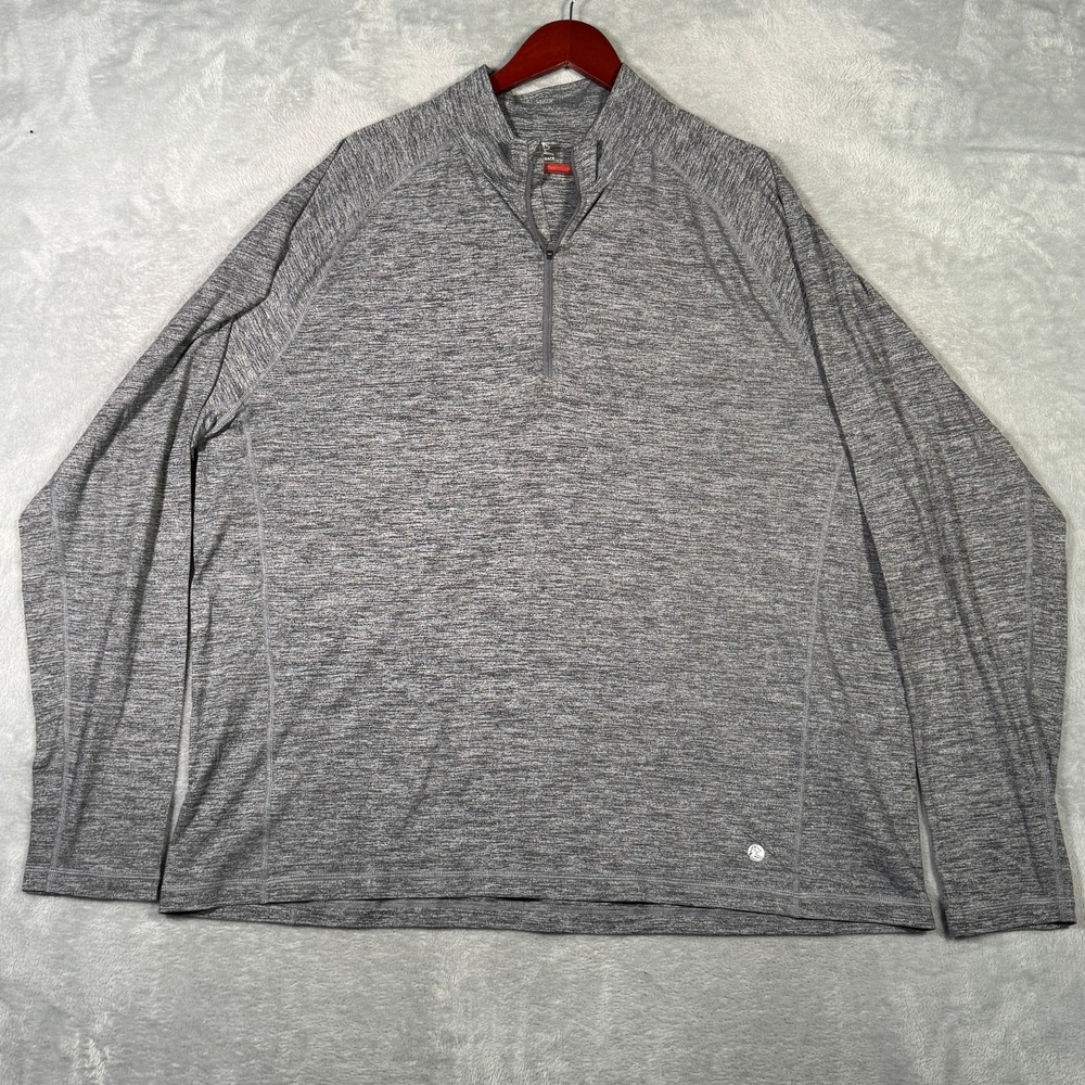 Rhoback Pullover Mens‎ 3XL Gray 1/4 Zip Tailwind Performance Golf